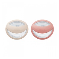 Dudlík NUK Perfect Match 0-6m 2 ks beige/red