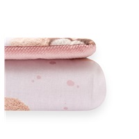 Oboustranný Set z Velvet do kočárku New Baby Love Teddy Bear pink