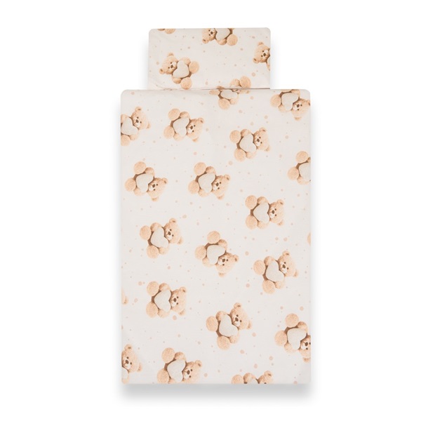 2-dílné ložní povlečení New Baby Love Teddy Bear 90/120 cm beige