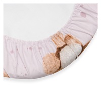 Bavlněné prostěradlo do kočárku New Baby Love Teddy Bear 35x75cm pink