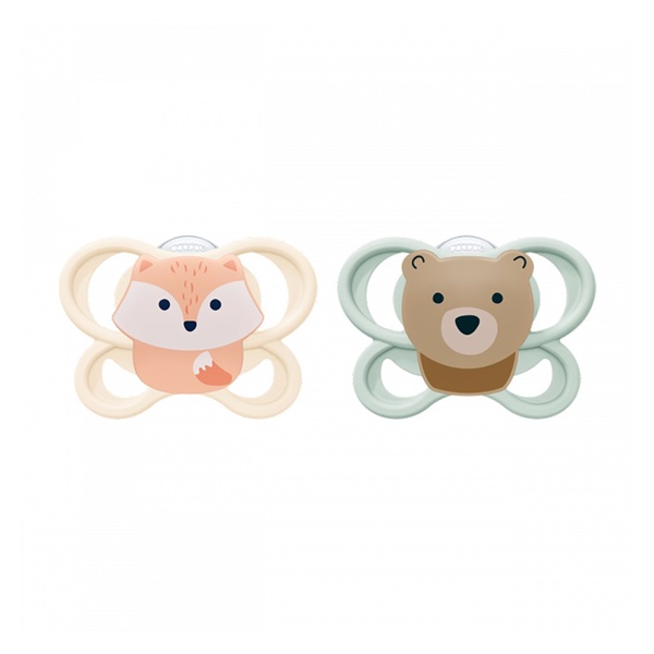 Dudlík NUK Perfect Match Air FOX/BEAR 0-2m 2ks box