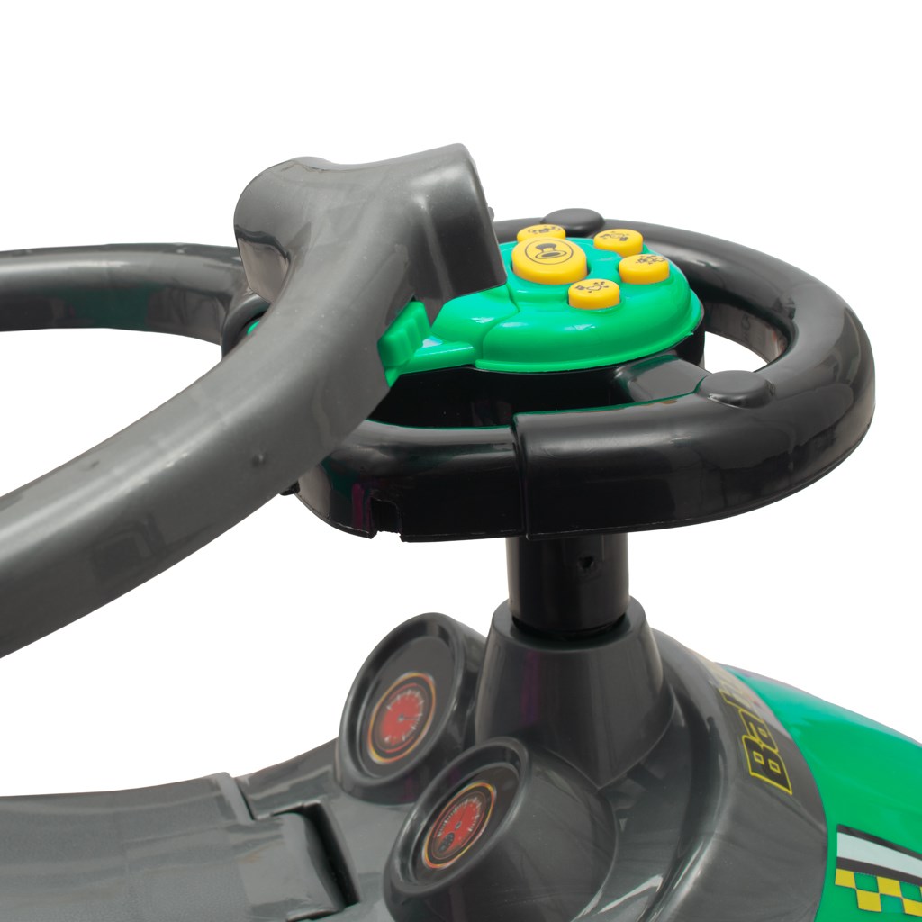 Dětské odrážedlo s vodící tyčí 3v1 Baby Mix Mega Car zelené (poškozený obal)