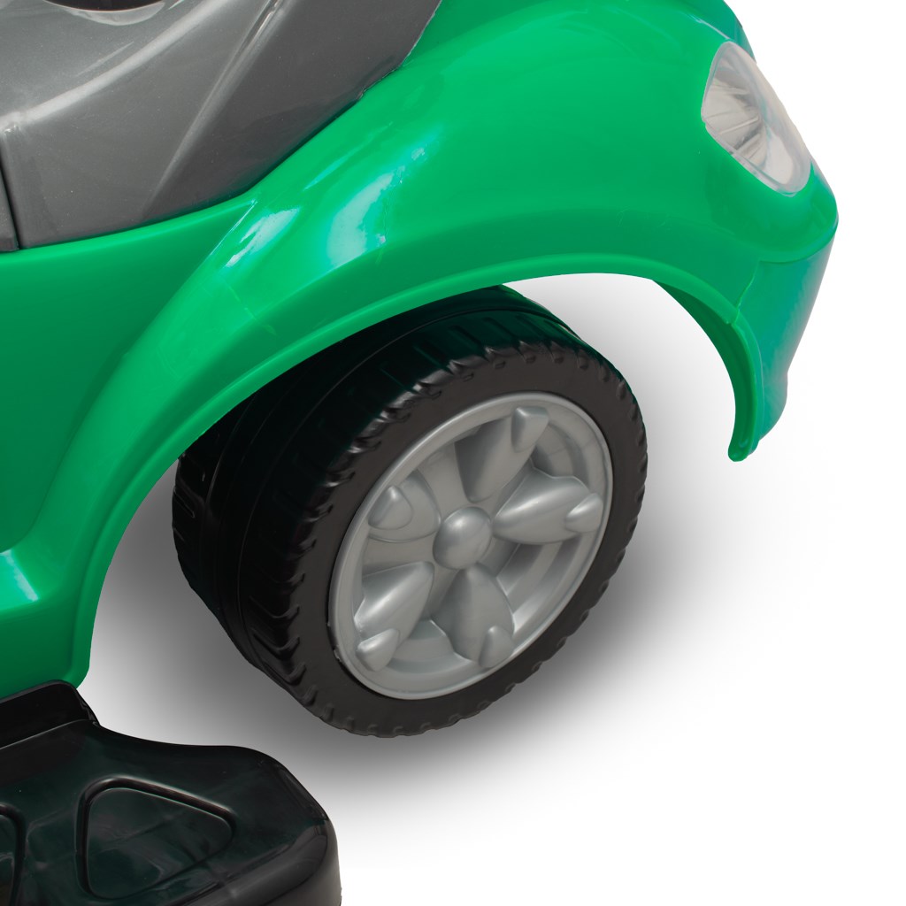 Dětské odrážedlo s vodící tyčí 3v1 Baby Mix Mega Car zelené (poškozený obal)