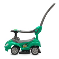 Dětské odrážedlo s vodící tyčí 3v1 Baby Mix Mega Car zelené (poškozený obal)