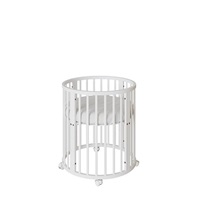 Dětská rostoucí postýlka 3v1 oválná + matrace New Baby bílá