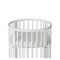 Dětská rostoucí postýlka 3v1 oválná + matrace New Baby bílá