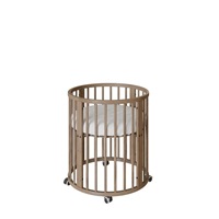 Dětská rostoucí postýlka 3v1 oválná + matrace New Baby ořechová