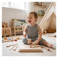 Dřevěná kuchyňská sada pro malé šéfkuchaře Baby Mix