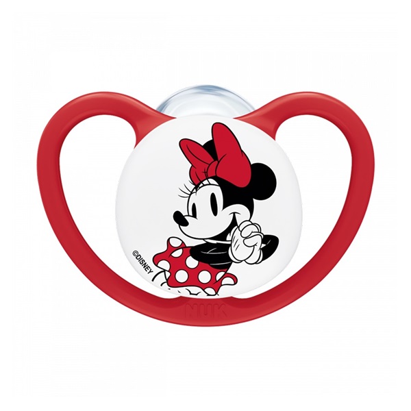 Dudlík NUK Perfect Match Air Disney Mickey Mouse 0-6 měsíců red