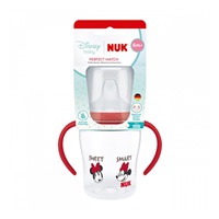 Kojenecká láhev NUK Perfect Match na učení DISNEY Minnie red 150 ml