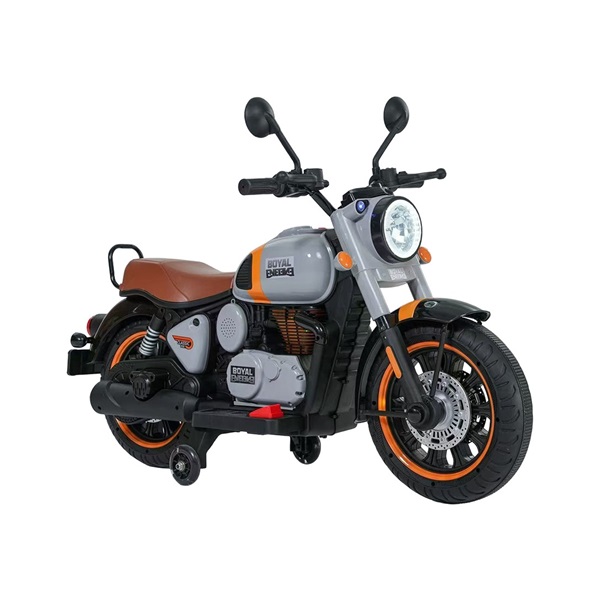 Dětská elektrická motorka Baby Mix Rider šedá