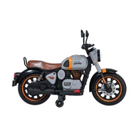 Dětská elektrická motorka Baby Mix Rider šedá