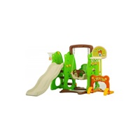 Dětská skluzavka s houpačkou Baby Mix 3v1 zelená