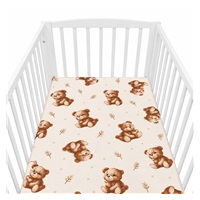 Bavlněné prostěradlo do postýlky New Baby Sweet baby bears 120x60cm