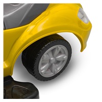 Dětské odrážedlo s vodící tyčí 3v1 Baby Mix Mega Car žluté (Poškozený obal)