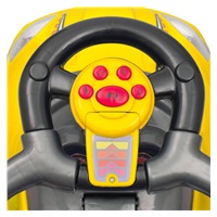Dětské odrážedlo s vodící tyčí 3v1 Baby Mix Mega Car žluté (Poškozený obal)