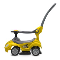 Dětské odrážedlo s vodící tyčí 3v1 Baby Mix Mega Car žluté (Poškozený obal)