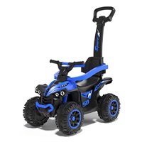 Dětské odrážedlo Baby Mix Mega s vodící tyčí modré (Zánovní)