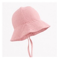 Kojenecký mušelínový klobouček New Baby pink