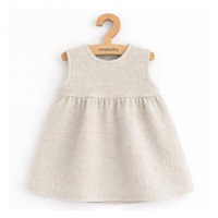 Kojenecké mušelínové šaty New Baby Ella linen