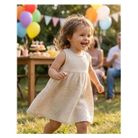 Kojenecké mušelínové šaty New Baby Ella linen
