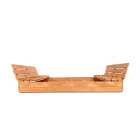 Dětské dřevěné pískoviště s poklopem a lavičkami Baby Mix 180x180 cm