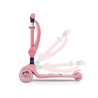 Tříkolová balanční koloběžka-scooter se sedátkem FUZZY Milly Mally pink