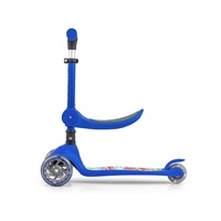 Tříkolová balanční koloběžka-scooter se sedátkem FUZZY Milly Mally blue