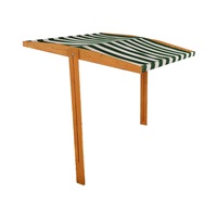 Stříška pro dětské dřevěné pískoviště Baby Mix 120x120 cm zeleno-bílá (poškozený obal)