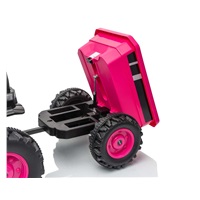 Elektrický traktor s vlečkou Milly Mally Farmer růžový
