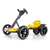 Elektrická motokára s dálkovým ovládáním a LED efekty GOKART BOLT Milly Mally yellow