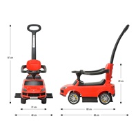 Dětské odrážedlo s vodící tyčí Milly Mally Porsche Cayenne red