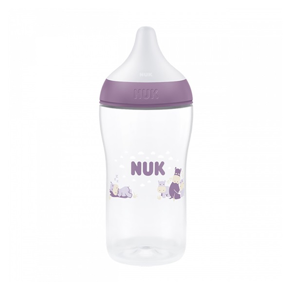 Kojenecká láhev NUK Perfect Match s kontrolou teploty Hippo 260 ml