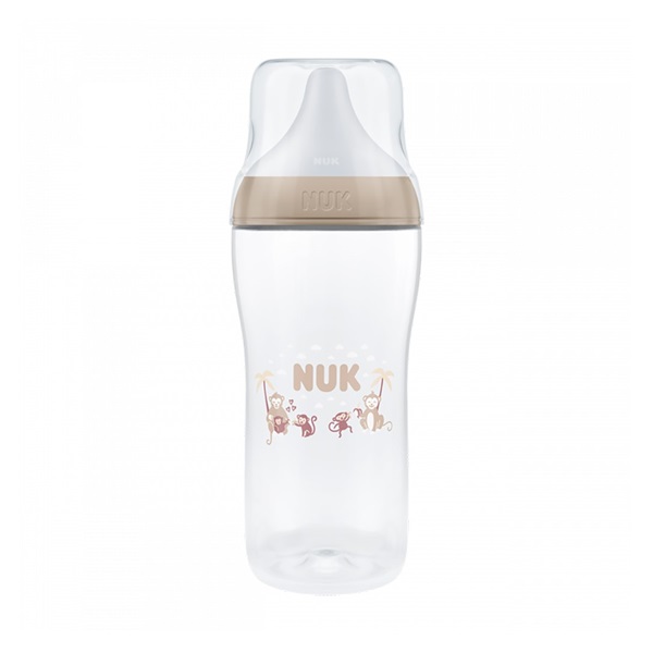 Kojenecká láhev NUK Perfect Match s kontrolou teploty XL Monkey 360 ml