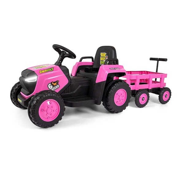 Elektrický traktor Milly Mally Rolly pink