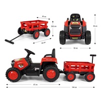 Elektrický traktor Milly Mally Rolly red