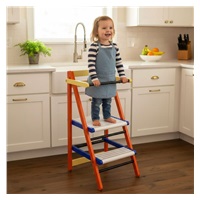 Dřevěný Kitchen Helper - dětský pomocník