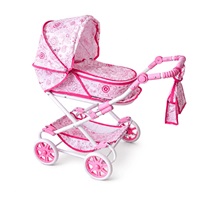 Dětský kočárek pro panenky 2v1 New Baby Monika Flowers
