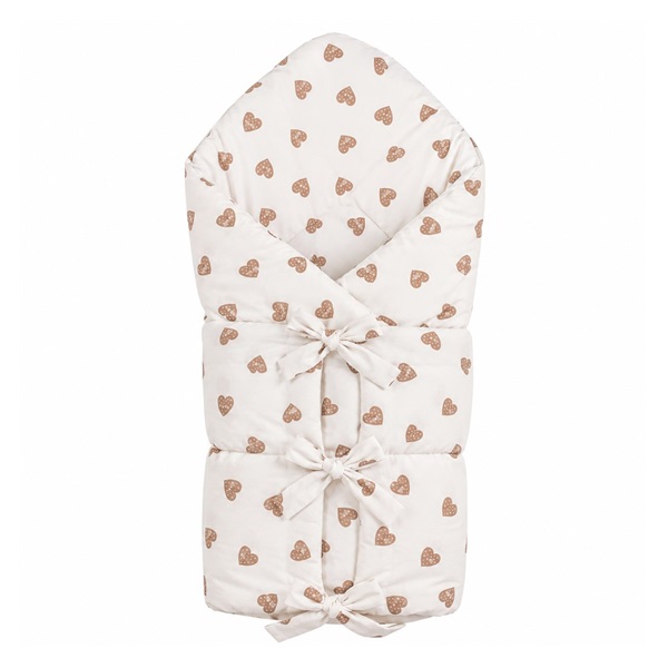 Klasická šněrovací zavinovačka New Baby srdíčka