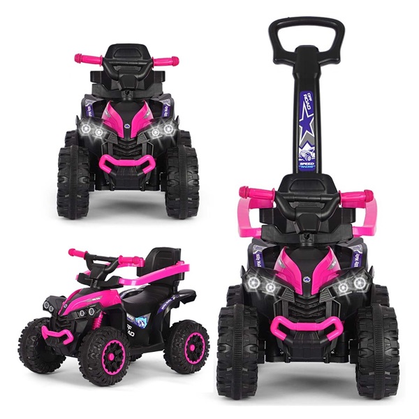 Dětské odrážedlo s vodící tyčí Milly Mally Wild 3v1 pink