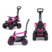 Dětské odrážedlo s vodící tyčí Milly Mally Wild 3v1 pink