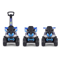 Dětské odrážedlo s vodící tyčí Milly Mally Wild 3v1 blue