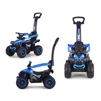 Dětské odrážedlo s vodící tyčí Milly Mally Wild 3v1 blue