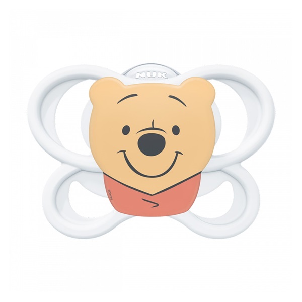 Dudlík NUK Perfect Match Air Disney Medvídek Pú 0-6 měsíců white