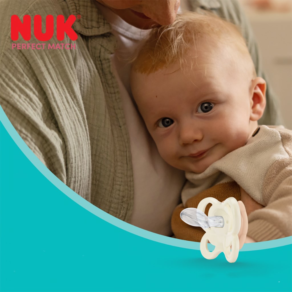 Dudlík NUK Perfect Match Air Disney Medvídek Pú 0-6 měsíců white, 0-6 m
