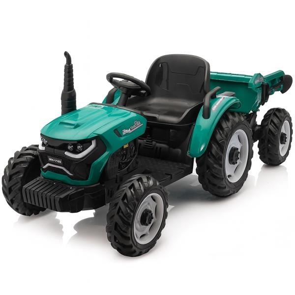Dětský elektrický traktor HUGE Baby Mix zelený (poškozený obal)