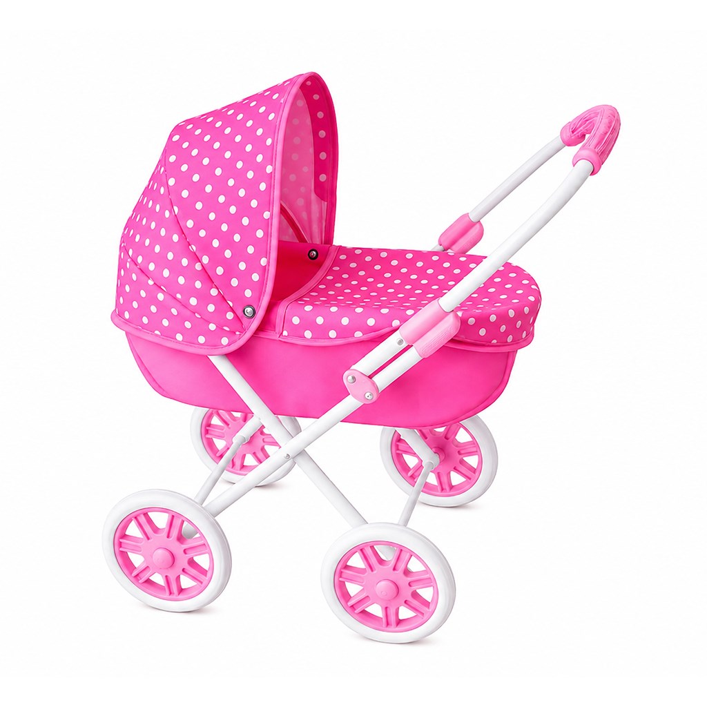 Dětský kočárek pro panenky New Baby Anička růžový