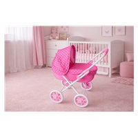 Dětský kočárek pro panenky New Baby Anička růžový