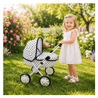 Dětský kočárek pro panenky New Baby Anička dots