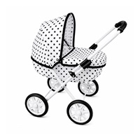 Dětský kočárek pro panenky New Baby Anička dots